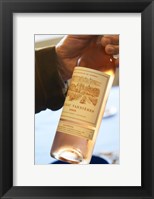 Framed Bottle of Rose Wine, Chateau Vannieres