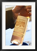 Framed Bottle of Rose Wine, Chateau Vannieres