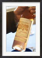Framed Bottle of Rose Wine, Chateau Vannieres