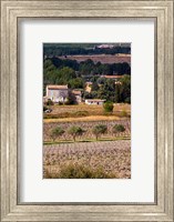 Framed Provencal Village, Chateau Vannieres