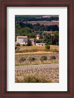 Framed Provencal Village, Chateau Vannieres