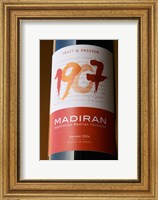 Framed Bottle of 1907 Madiran, France
