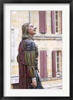 Framed Statue of Cyrano de Bergerac, Dordogne, France