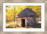 Framed Country Hut of Stone (Borie),  France