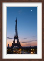Framed Eiffel Tower and Trocadero Square, Paris, France