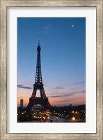 Framed Eiffel Tower and Trocadero Square, Paris, France