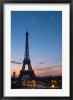 Framed Eiffel Tower and Trocadero Square, Paris, France