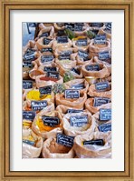 Framed Merchant's Stall of Spices at Street Market