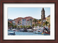 Framed View of Harbour with Fishing and Leisure Boats