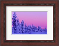 Framed Winter Sunset in Finland