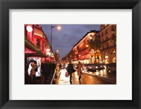 Framed Boulevard Haussmann, Paris, France