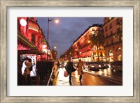 Framed Boulevard Haussmann, Paris, France