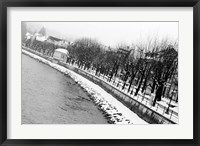 Framed River Salzach in Winter