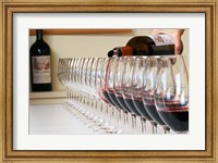 Framed Wine Glasses Ready for Tasting