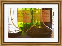 Framed Bottles and Carafe Decanters