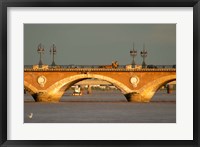 Framed Old Pont de Pierre Bridge on the Garonne River