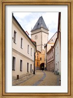 Framed Old Town Buildings in Tabor, Czech Republic