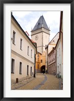 Framed Old Town Buildings in Tabor, Czech Republic