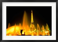 Framed Fountain at the Eiffel Tower, Paris, France