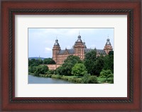 Framed Johannisburg Palace by Rhine River