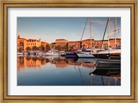 Framed Corsica, France Marina at Sunset