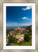 Framed La Balagne, Speloncato Town View