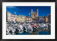 Framed Old Port, Bastia, Corsica, France