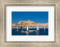 Framed Sailboats in Corsica, France