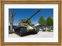 Framed US Sherman tank, Airborne Museum