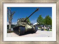 Framed US Sherman tank, Airborne Museum