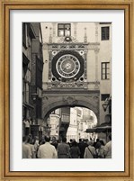 Framed Gros Horloge Clock Tower