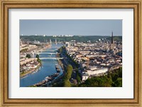 Framed City Above Seine River, Rouen