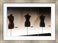 Framed Mannequins in The Museum of Lace and Fashion