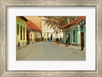 Framed Main Street, Tokaj, Hungary