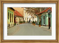 Framed Main Street, Tokaj, Hungary