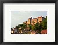 Framed Medieval Chateau de Salmaise Castle, Salmaise