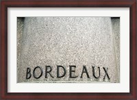 Framed Foot Pedestal of Statue, Bordeaux City