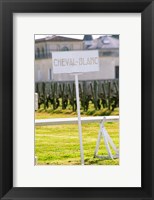 Framed Vineyard and Chateau Cheval Blanc