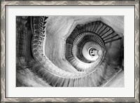 Framed Traboule Staircase, Lyon, France