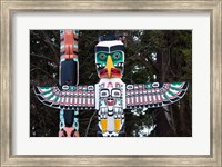 Framed British Columbia First Nation Totems