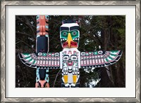 Framed British Columbia First Nation Totems