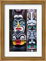 Framed First Nation Totems