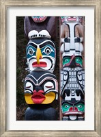 Framed First Nation Totems