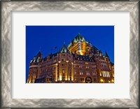 Framed Chateau Frontenac Hotel at Night