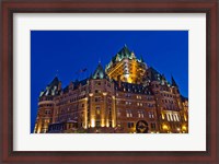 Framed Chateau Frontenac Hotel at Night