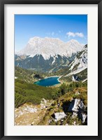 Framed Seeben Lake, Mieminger Mountains