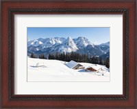 Framed Mieminger Mountains in Winter