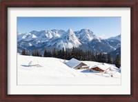 Framed Mieminger Mountains in Winter