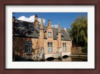 Framed Canal Building, Bruges, Belgium