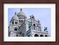 Framed Sacred Heart Cathedral in Montmartre, Paris